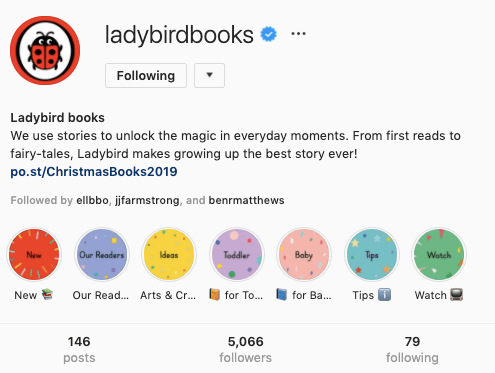 Ladybird Books Instagram