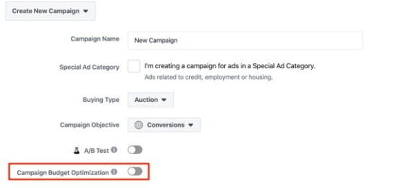 facebook campaign budget optimisation