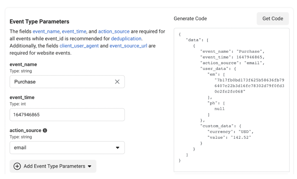 Facebook's Payload Helper Tool