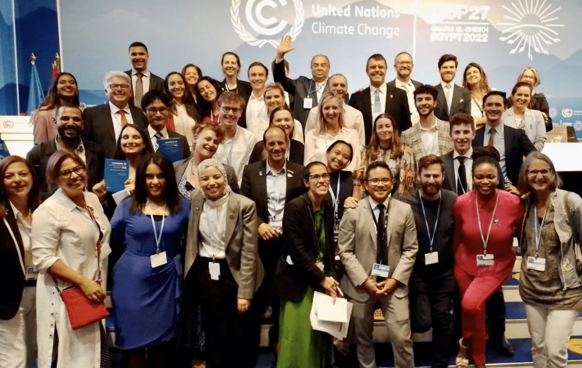 With the full Climate Champions team at COP27
