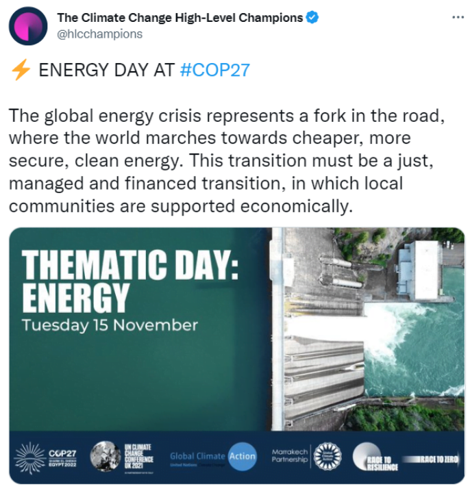 COP27 Thematic Days